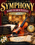Symphony Word Search Puzzles – 5-Puzzle Collection