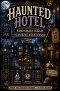 Haunted Hotel Word Search Puzzles – 5-Puzzle Collection